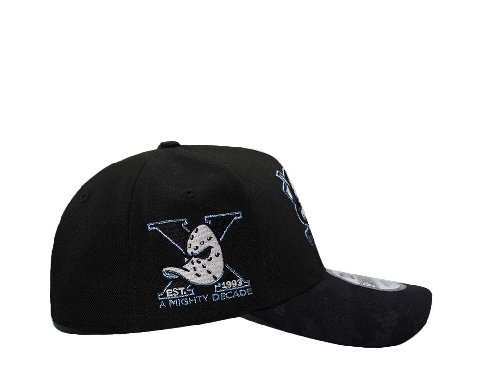 New Era Anaheim Ducks 10th Anniversary Black Camo Two Tone Edition 9Forty A Frame Snapback Gorra