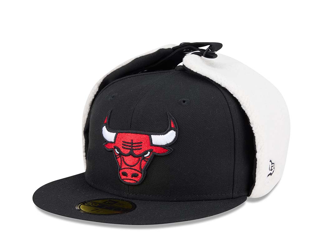 New Era Chicago Bulls Classic Black 59Fifty Dogear Fitted Gorra
