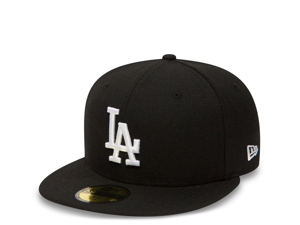 New Era Los Angeles Dodgers Plain Black Prime Edition 59Fifty Fitted Gorra