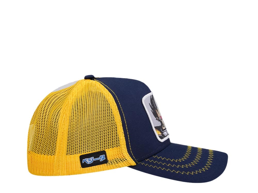 Capslab Dragon Ball Z Vegeta Blue/Yellow Trucker Snapback Gorra