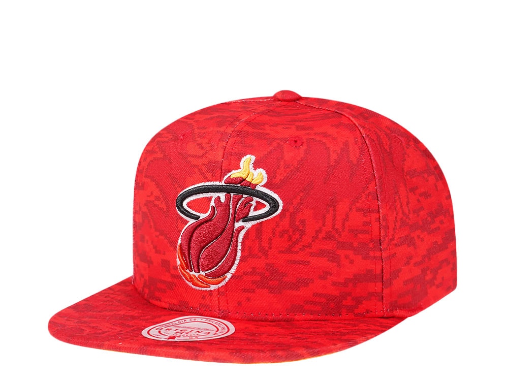 Mitchell & Ness Miami Heat NBA Team Digi Camo Hardwood Classic Snapback Gorra