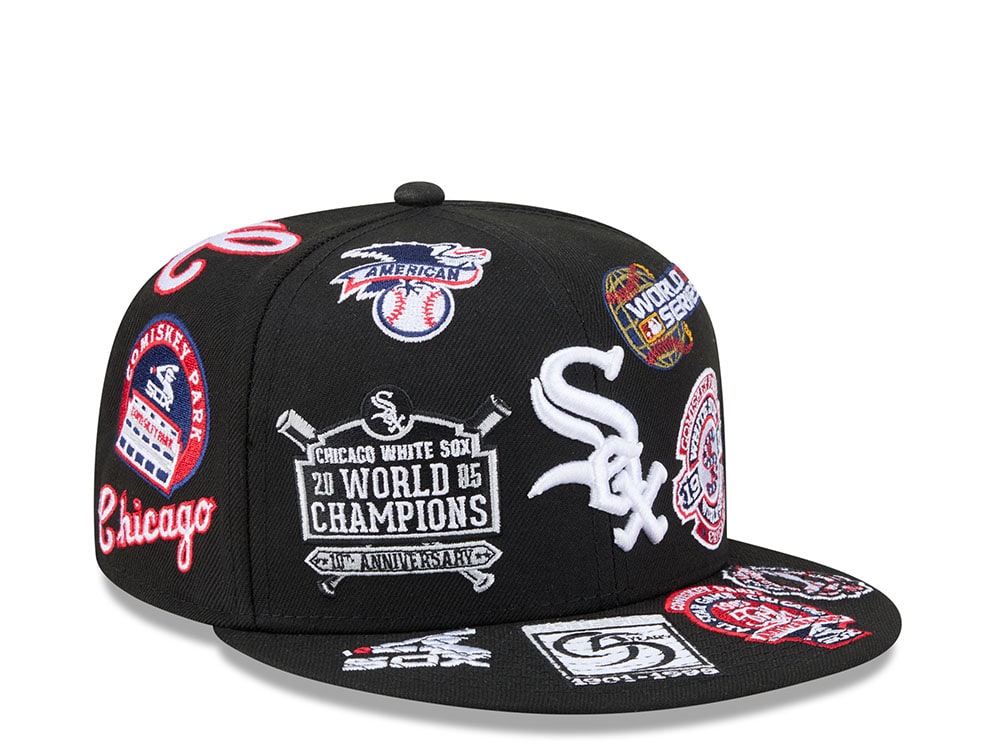 New Era Chicaco White Sox All Over Black Edition 59Fifty Fitted Gorra