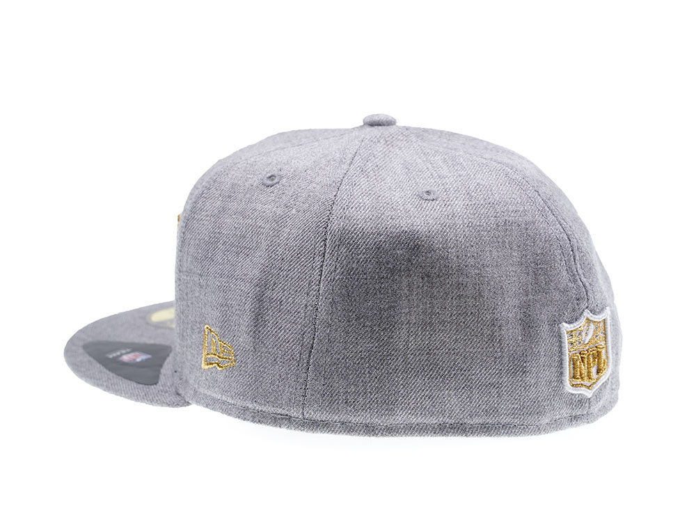New Era New England Patriots Heather Gold Edition 59Fifty Fitted Gorra