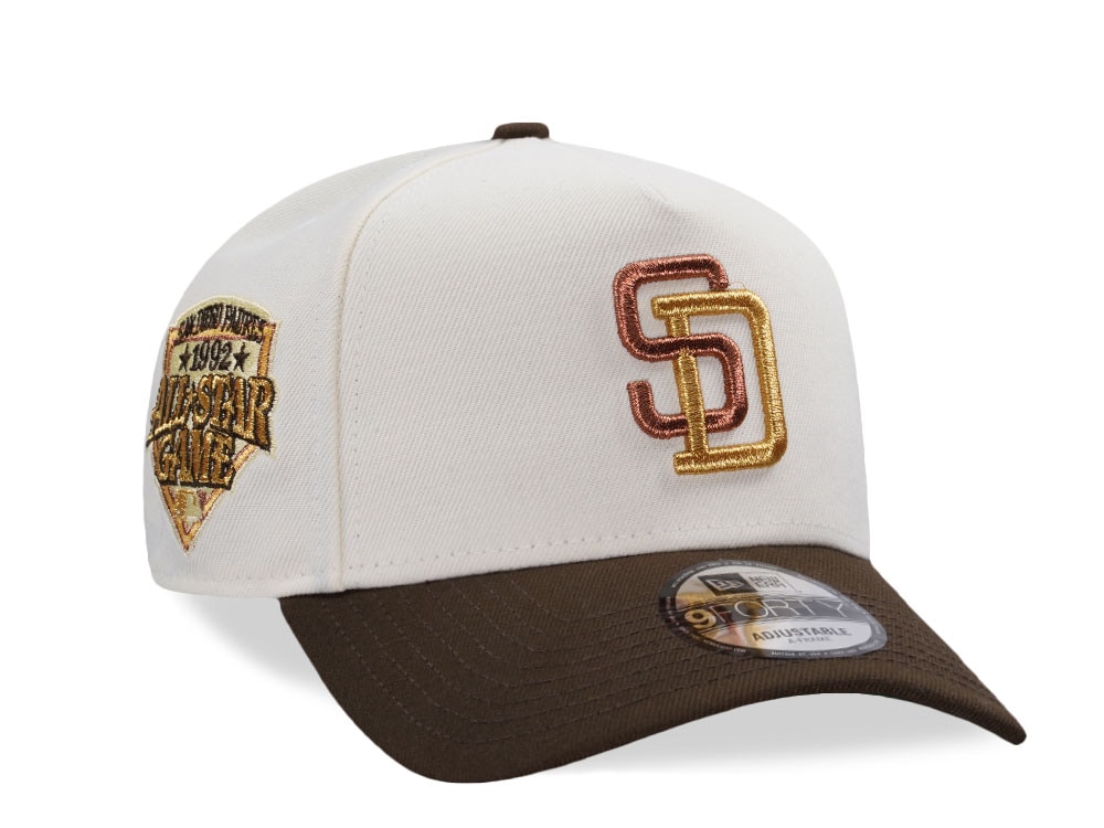 New Era San Diego Padres All Star Game 1992 Chrome Two Tone Edition 9Forty A Frame Snapback Gorra