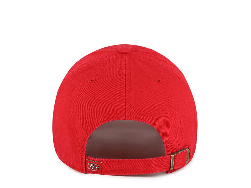 47Brand San Francisco 49ers Red Classic Edition Clean Up Strapback Gorra