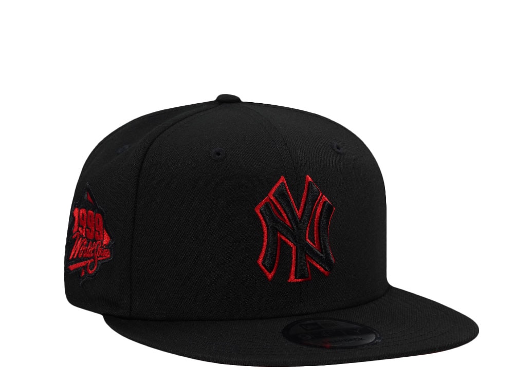 New Era New York Yankees World Series 1999 Black Red Edition 9Fifty Snapback Gorra