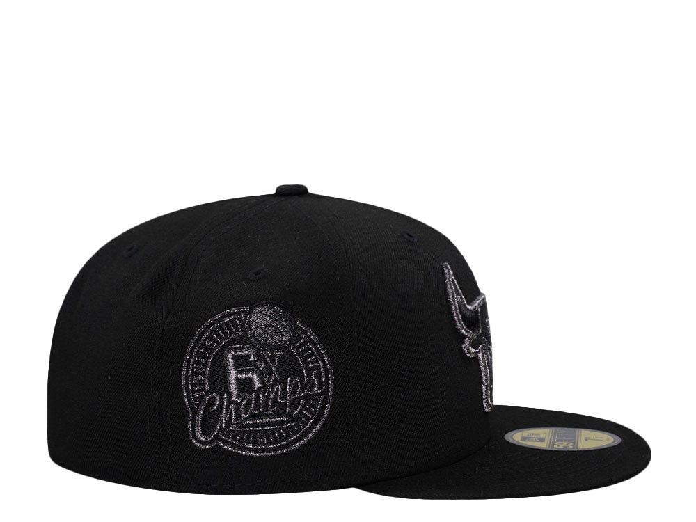 New Era Chicago Bulls 6x Champs Liquid Titanium Prime Edition 59Fifty Fitted Gorra