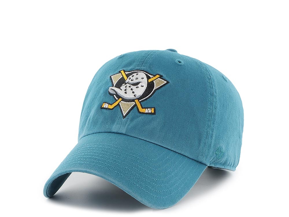 47Brand Anaheim Ducks Teal Clean up Strapback Gorra