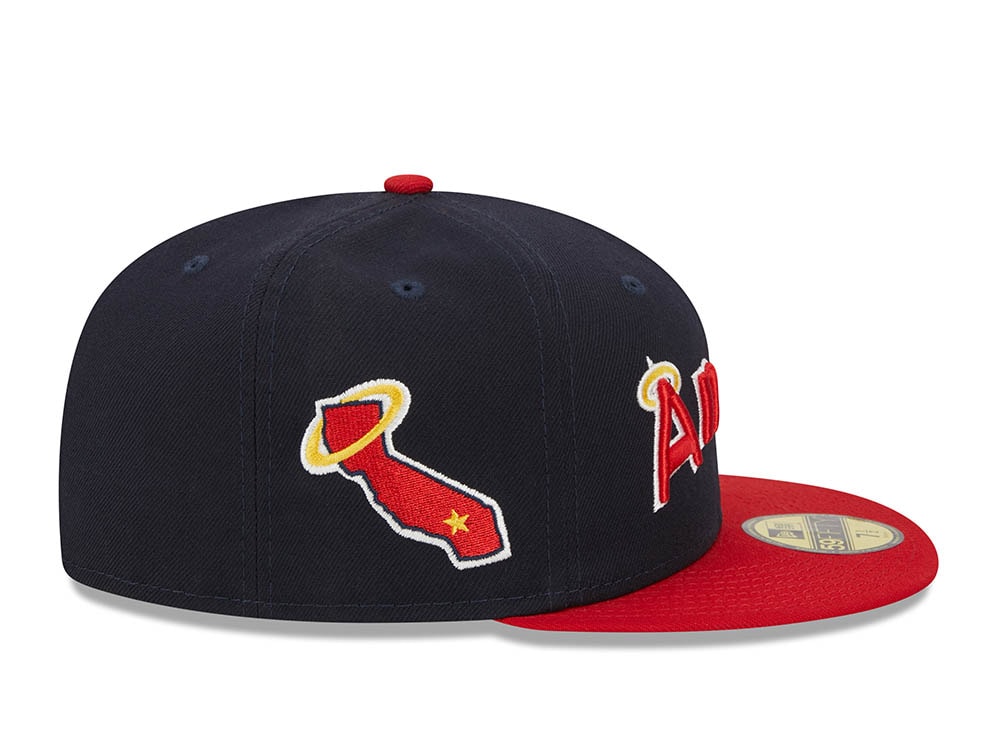 New Era California Angels Retro Script Two Tone Throwback Edition 59Fifty Fitted Gorra
