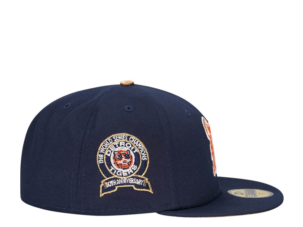New Era Detroit Tigers 50th Anniversary World Series 1968 Cool Gold Edition 59Fifty Fitted Gorra