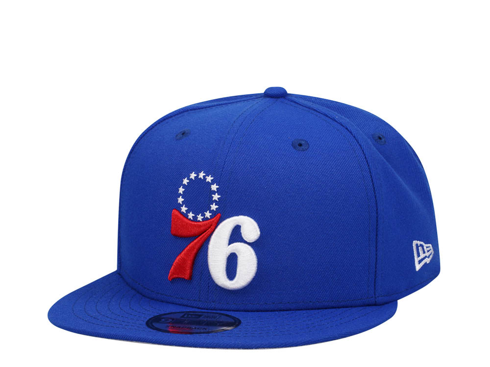New Era Philadelphia 76ers Blue Classic Edition 9Fifty Snapback Gorra