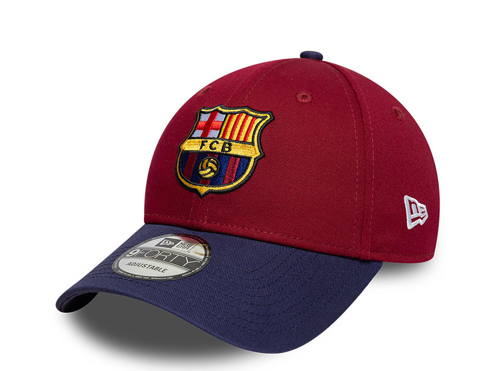 New Era Barcelona Fc Maroon Two Tone 9Forty Snapback Gorra