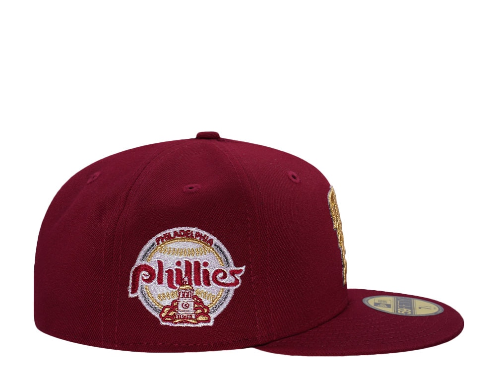 New Era Philadelphia Phillies World Series 2008 Cardinal Red Prime Edition 59Fifty Fitted Gorra