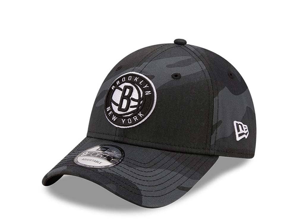 New Era Brooklyn Nets Dark Camo 9Forty Strapback Gorra