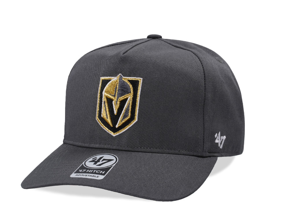 47Brand Vegas Golden Knights Charcoal 47 Hitch Snapback Gorra
