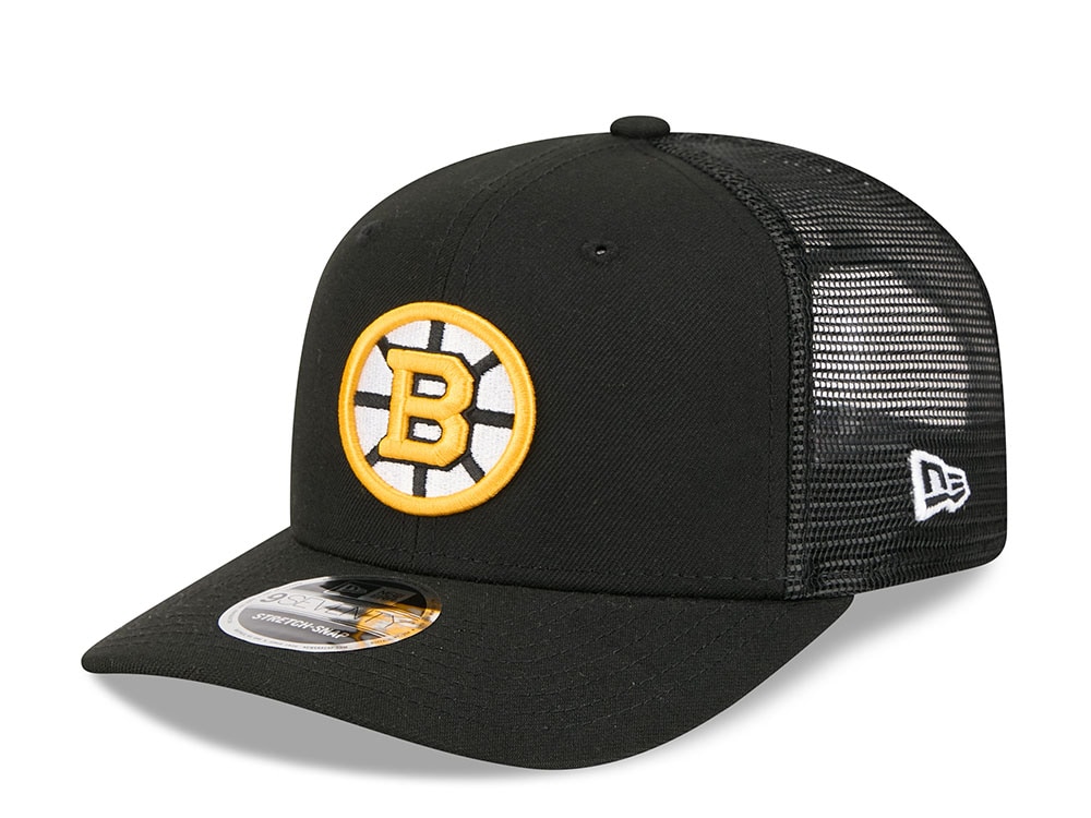 New Era Boston Bruins Black Edition 9Seventy Trucker Snapback Gorra