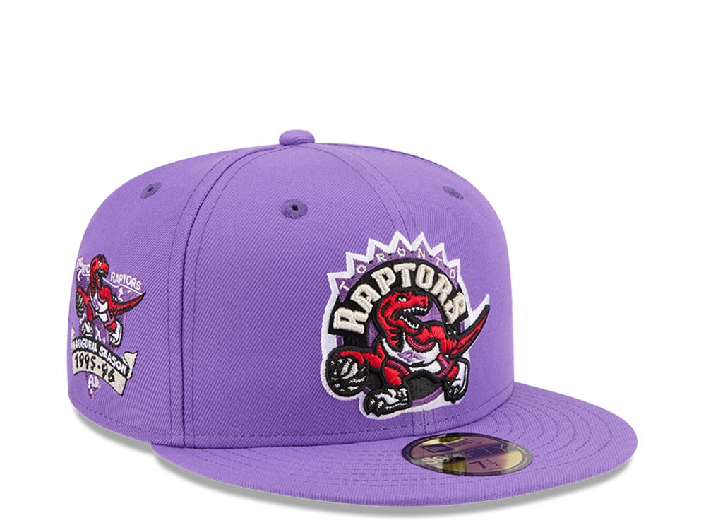 New Era Toronto Raptors HWC Inaugural Season Purple 59Fifty Fitted Gorra