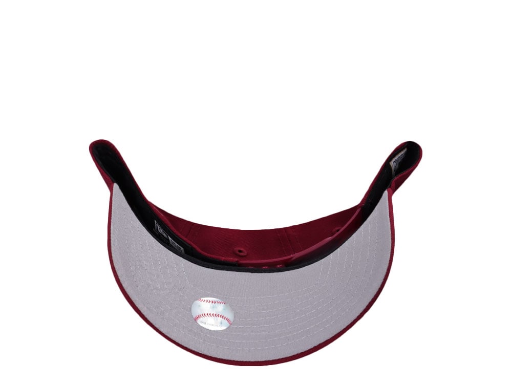 New Era Los Angeles Dodgers 60th Anniversary Cardinal Red Prime Edition 9Forty A Frame Snapback Gorra