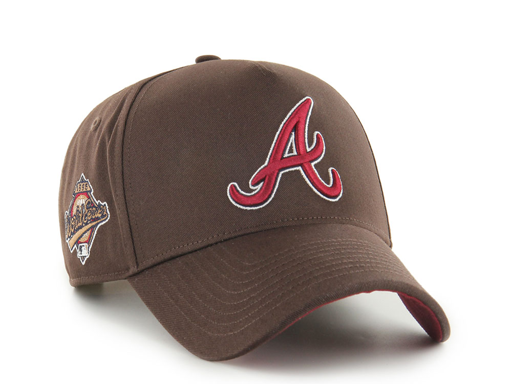 47Brand Atlanta Braves Brown World Series Edition MVP Snapback Gorra