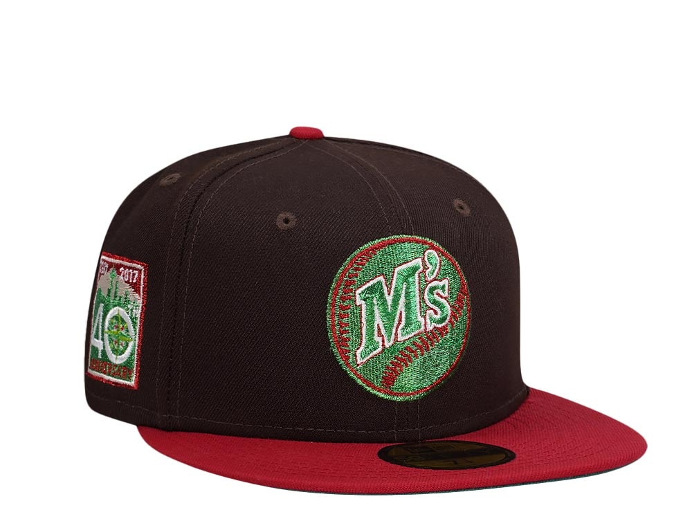 New Era Seattle Mariners 40th Anniversary Finest Metallic Two Tone Edition 59Fifty Fitted Gorra