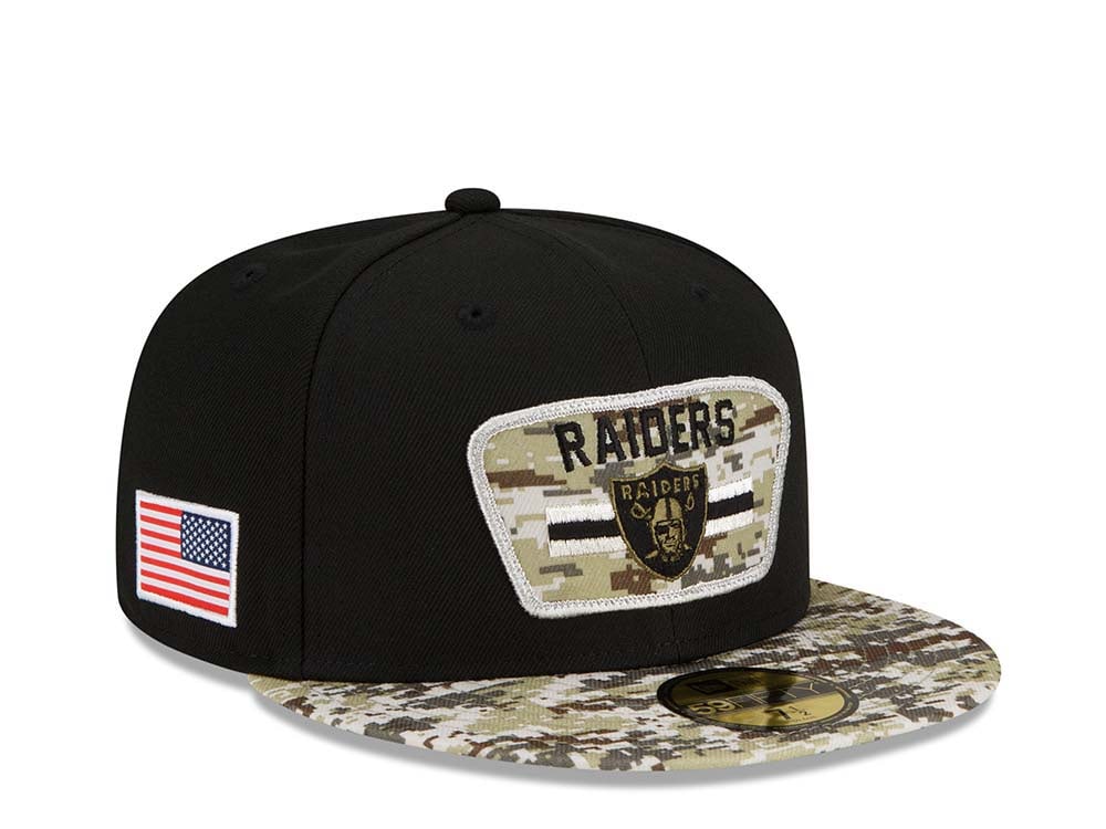 New Era Las Vegas Raiders Salute to Service 21 59Fifty Fitted Gorra