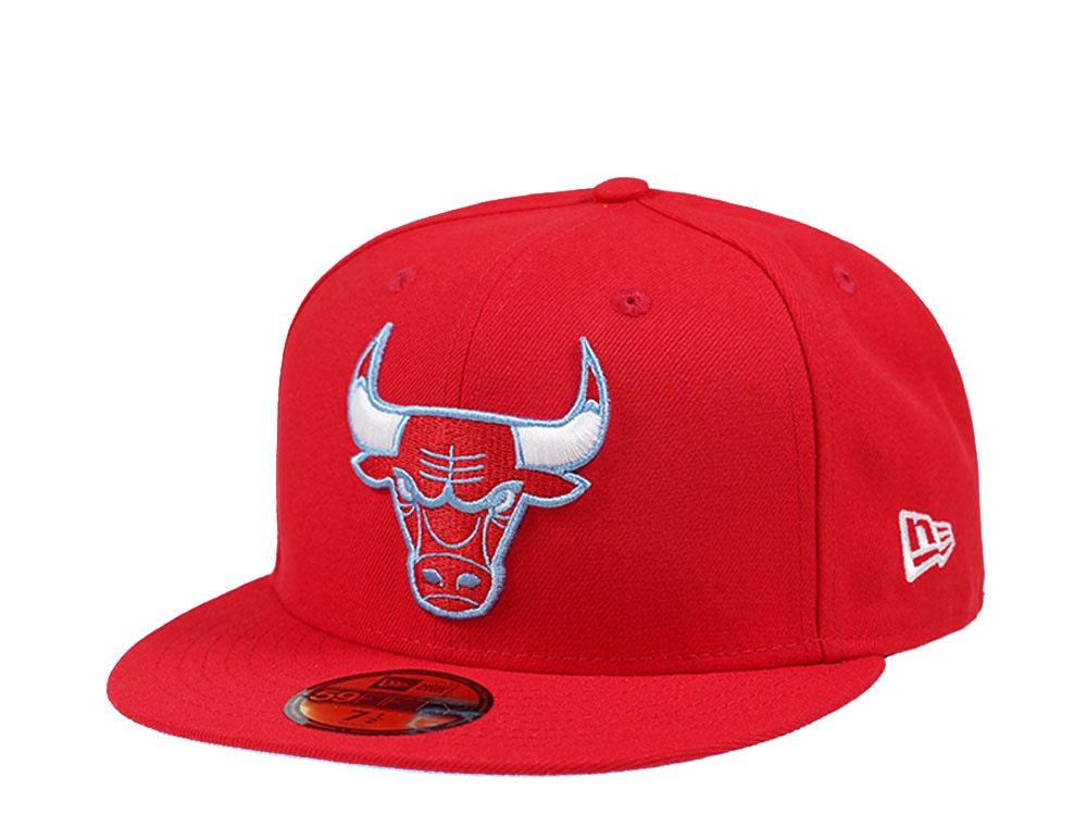 New Era Chicago Bulls Red and Blue Edition 59Fifty Fitted Gorra