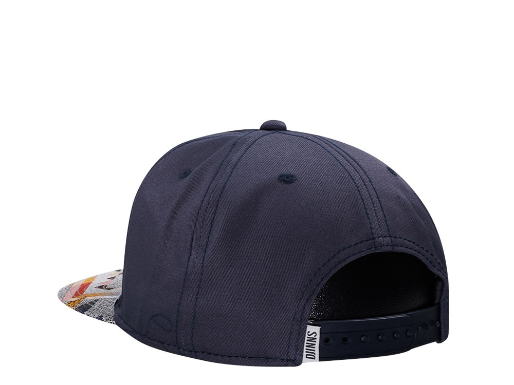 Djinns Aztek Navy Snapback Gorra