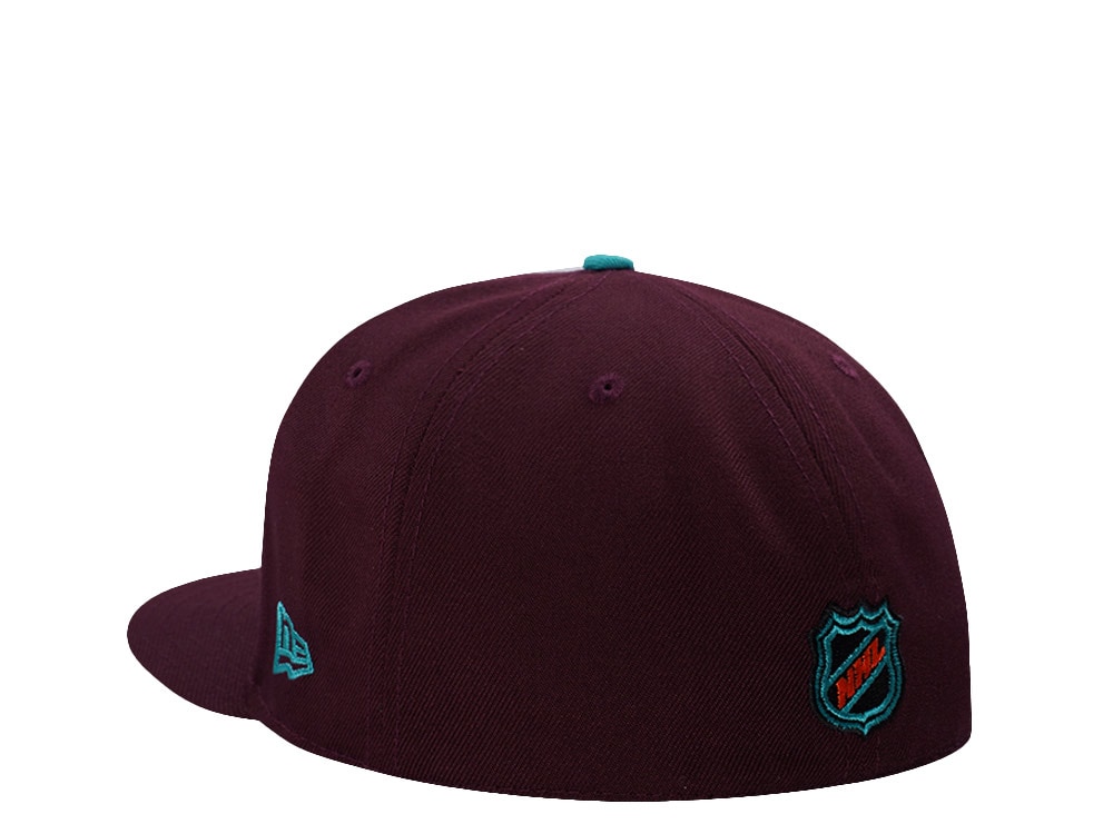 New Era Anaheim Ducks 30th Anniversary Maroon Prime Edition 59Fifty Fitted Gorra