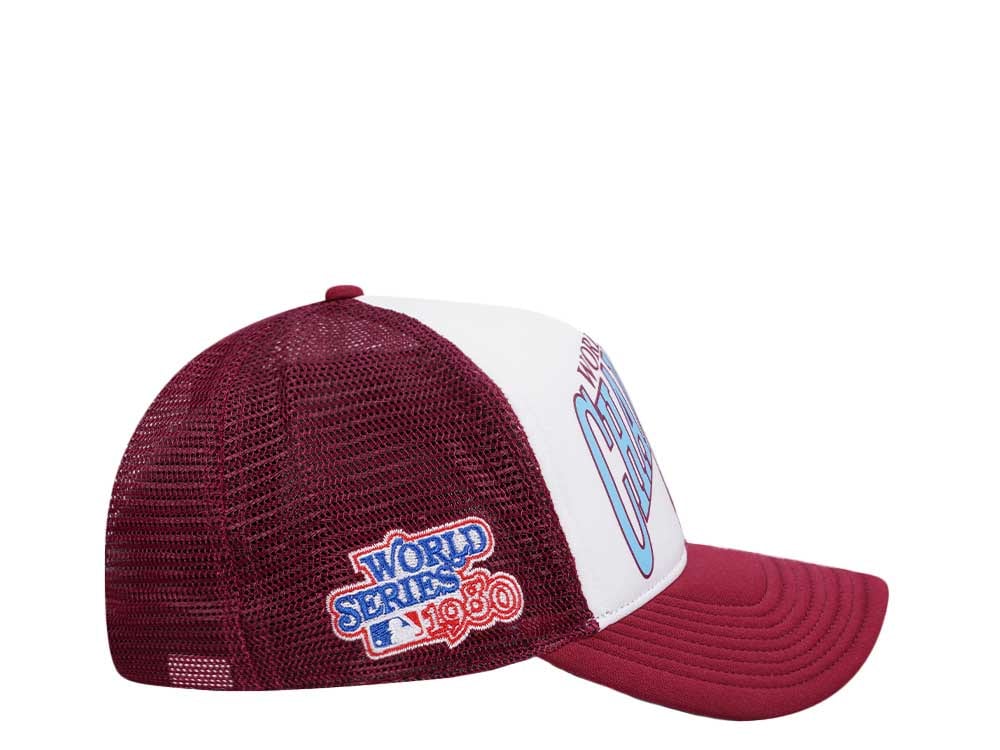 47Brand Philadelphia Phillies World Series 1980 Champions Offside Trucker Snapback Gorra