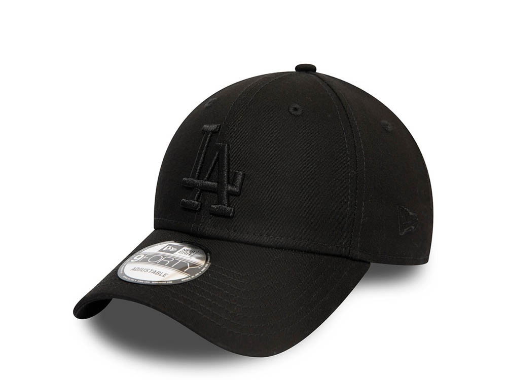 New Era Los Angeles Dodgers League Essential Black 9Forty Strapback Gorra