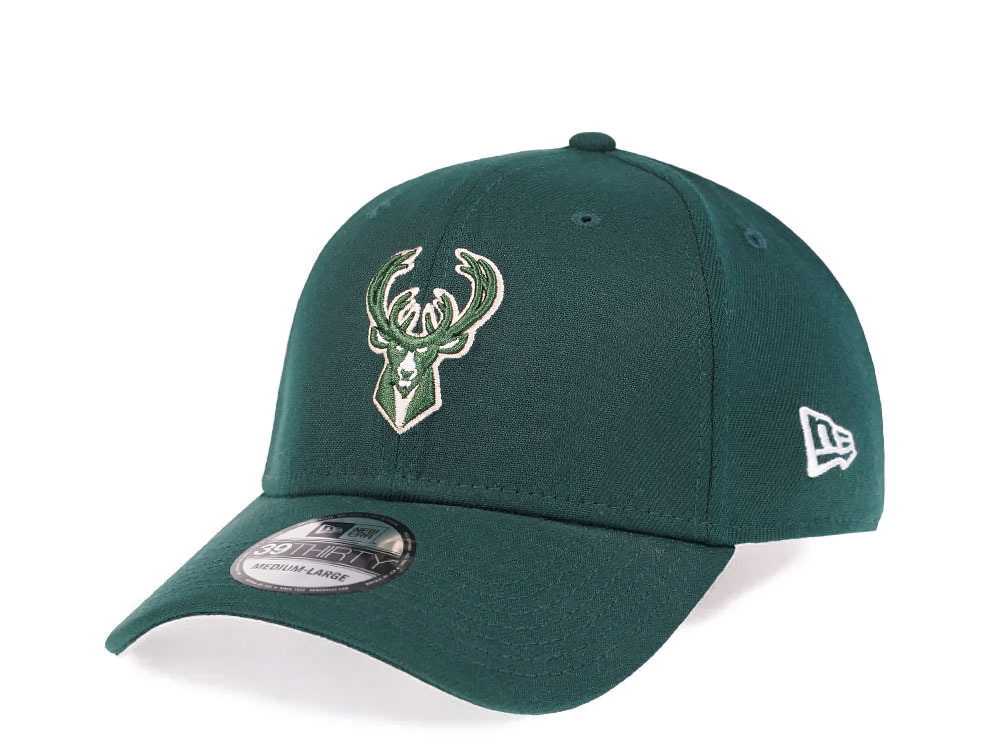 New Era Milwaukee Bucks Dark Green Edition 39Thirty Stretch Gorra
