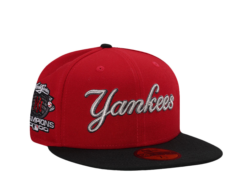 New Era New York Yankees World Series 2000 Champions Scarlet Two Tone Edition 59Fifty Fitted Gorra