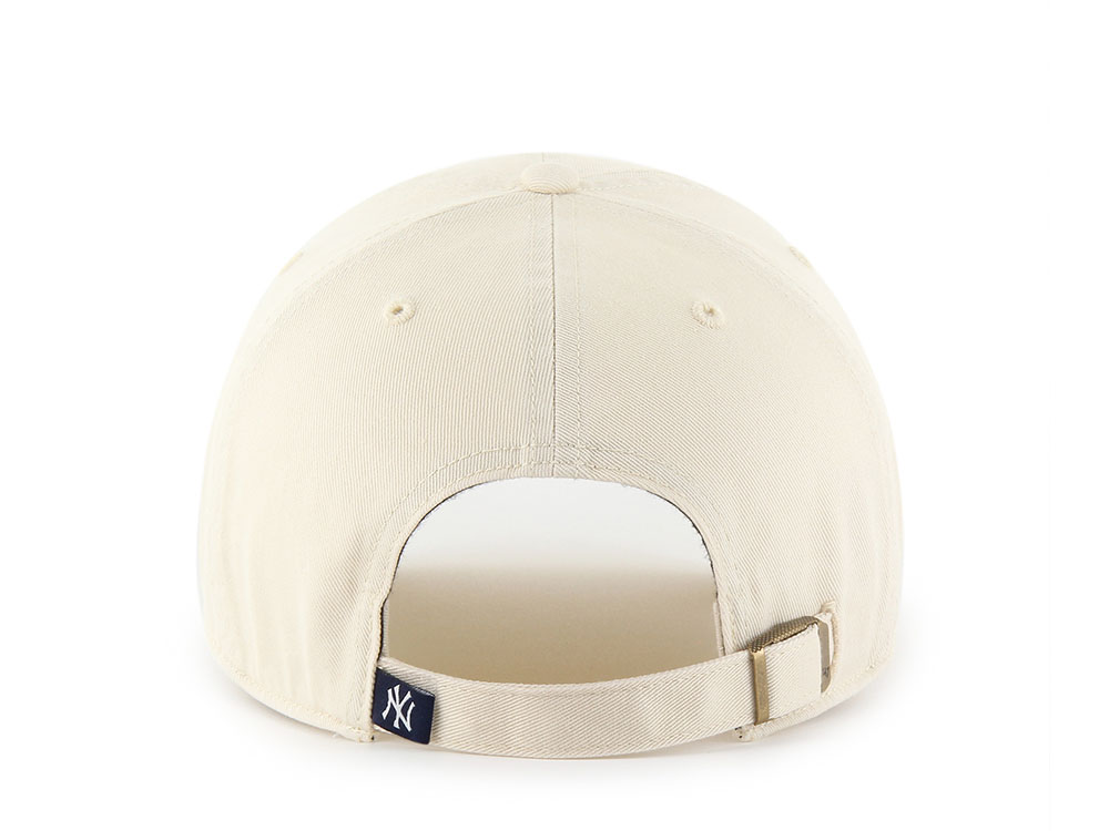 47 Brand New York Yankees Natural White Clean Up Strapback Gorra
