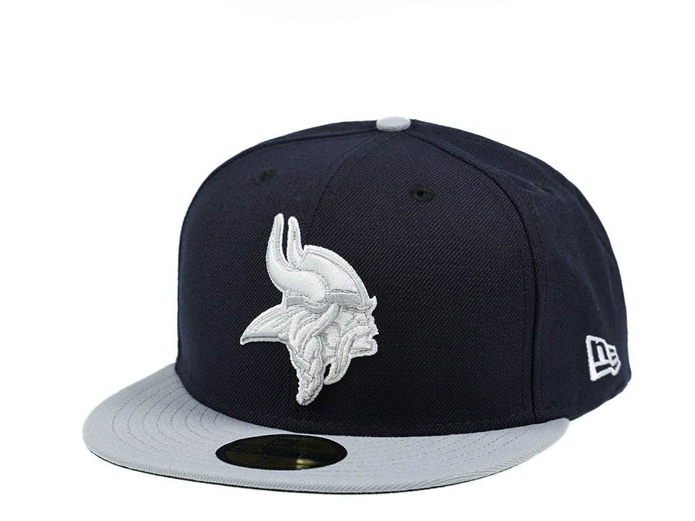 New Era Minnesota Vikings Navy and Gray Edition 59Fifty Fitted Gorra