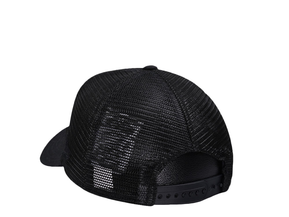 New Era New York Yankees Black and Black A Frame Trucker Kids 9Forty Strapback Gorra