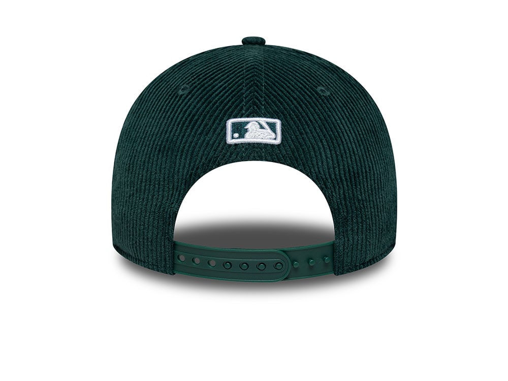 New Era Oakland Athletics Cord Dark Green 9Forty M Crown Snapback Gorra