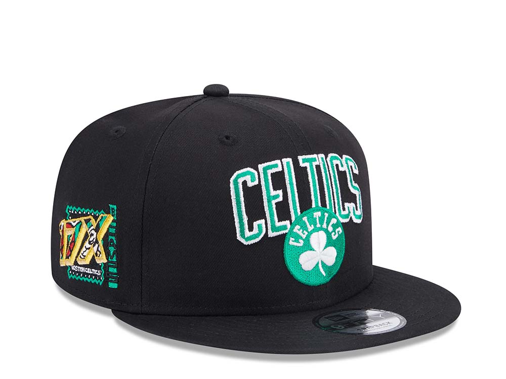 New Era Boston Celtics NBA Patch Black Edition 9Fifty Snapback Gorra
