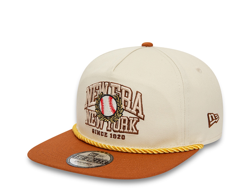 New Era Brown New World Golfer Snapback Gorra