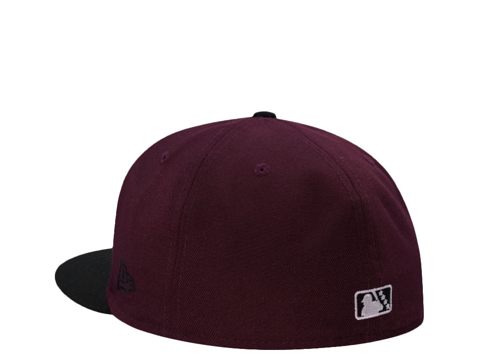 New Era Akron Devil Strips Maroon Two Tone Edition 59Fifty Fitted Gorra