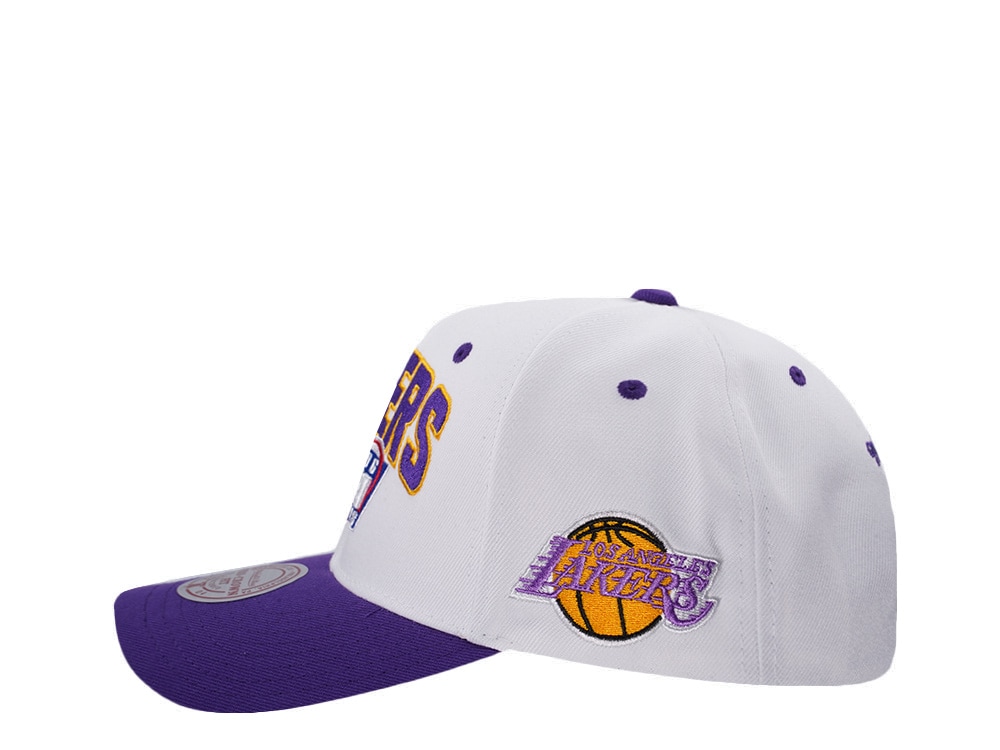 Mitchell & Ness Los Angeles Lakers NBA Playoffs 1996 Chrome Two Tone Editon Pro Crown Fit Snapback Gorra