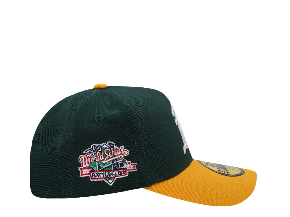 New Era Oakland Athletics World Series 1989 Dark Green Two Tone Edition 59Forty A Frame Fitted Gorra