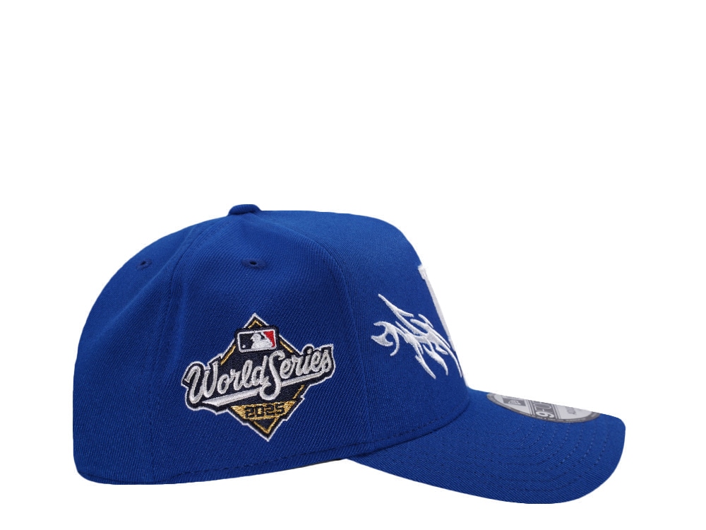 New Era Los Angeles Dodgers World Series 2025 Tribal Blue Prime Edition 9Forty A Frame Snapback Gorra