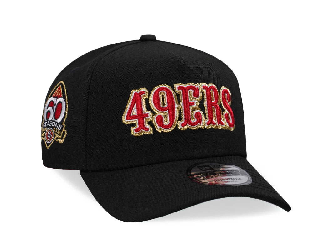 New Era San Francisco 49ers 60 Seasons Gold 9Forty A Frame Snapback Gorra