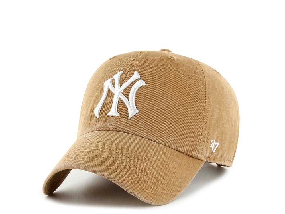 47Brand New York Yankees Caramel Clean up Strapback Gorra
