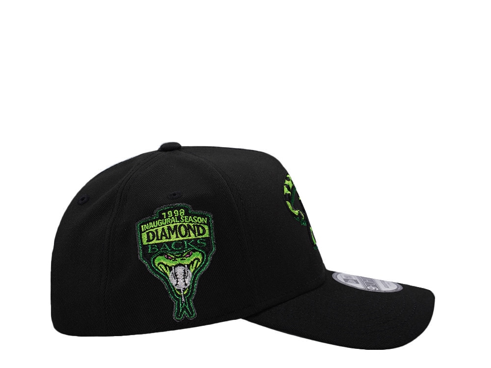 New Era Arizona Diamondbacks Inaugural Season 1998 Black Prime Edition 9Forty A Frame Snapback Gorra