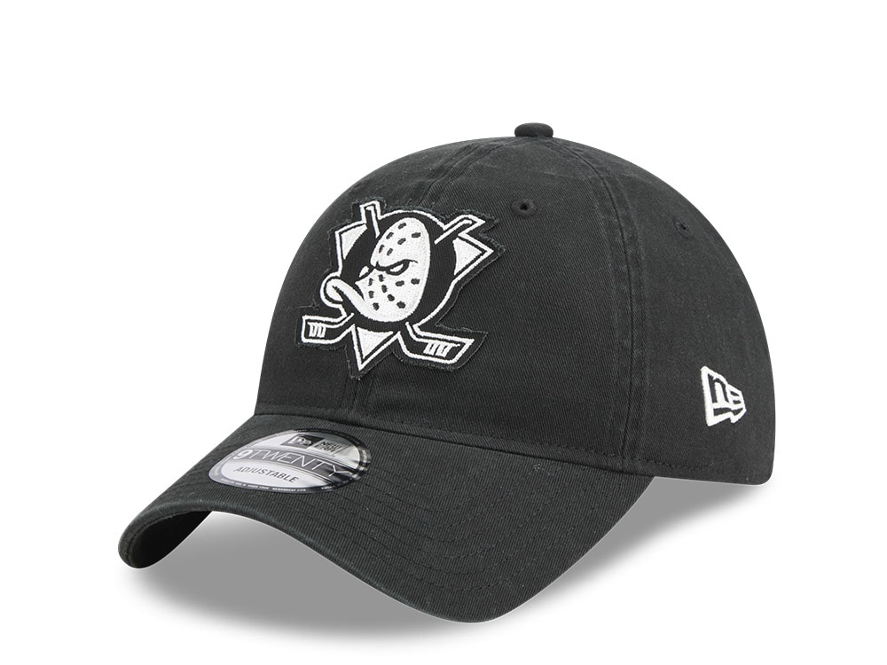 New Era Anaheim Ducks Stamp Black 9Twenty Strapback Gorra