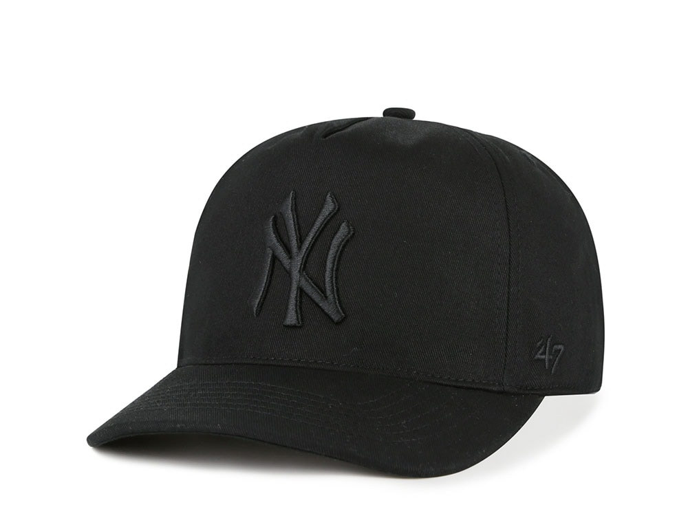 47Brand New York Yankees Black On Black Edition Hitch Snapback Gorra