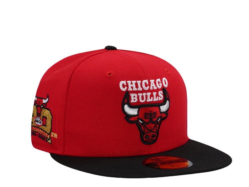 New Era Chicago Bulls 40th Anniversary Red Two Tone Edition 59Fifty Fitted Gorra