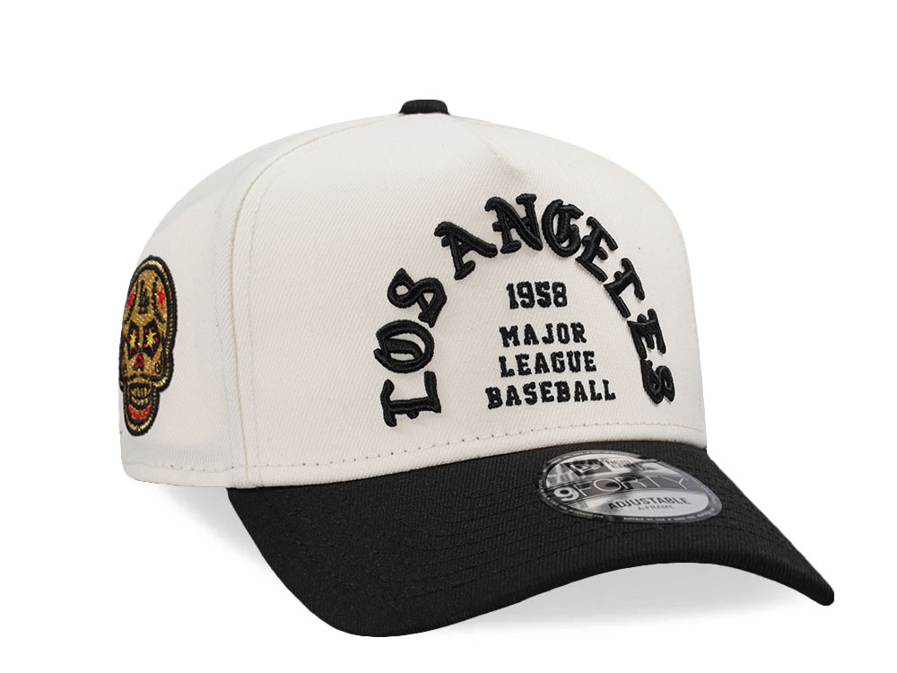 New Era Los Angeles Dodgers Metallic Skull Two Tone Edition 9Forty A Frame Snapback Gorra