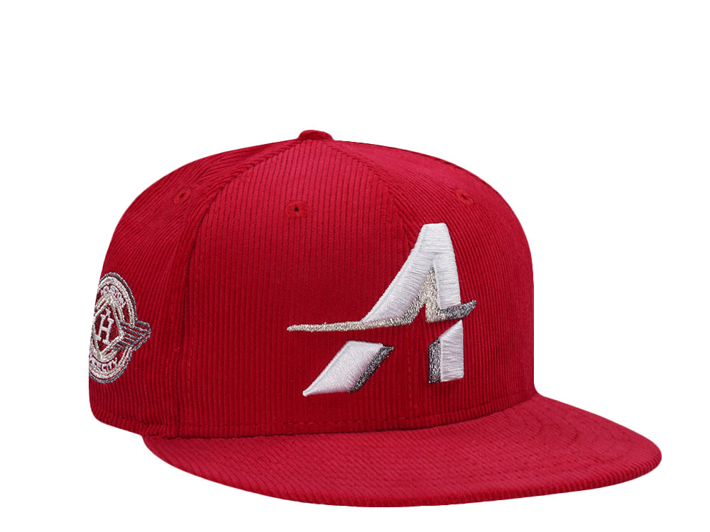 New Era Houston Astros Spacecity Red Corduroy Prime Edition 59Fifty Fitted Gorra